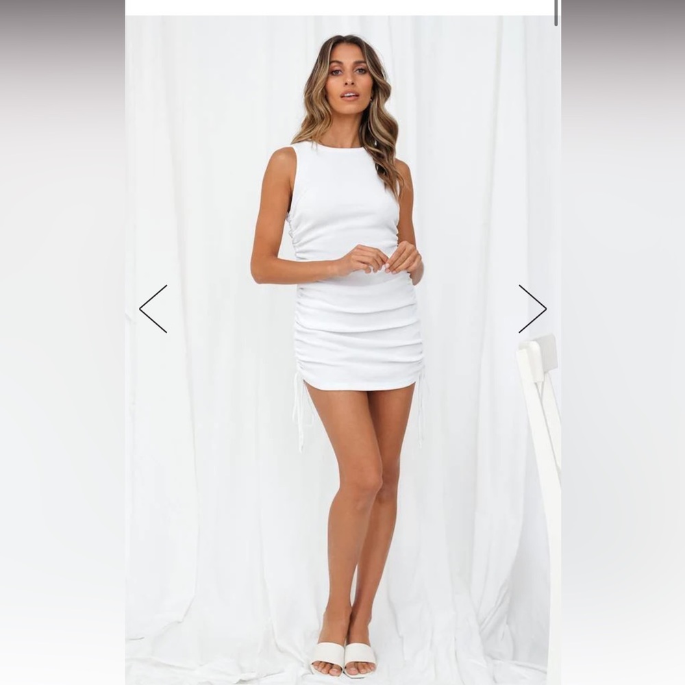 LIONESS MILITARY MINDS MINI DRESS WHITE